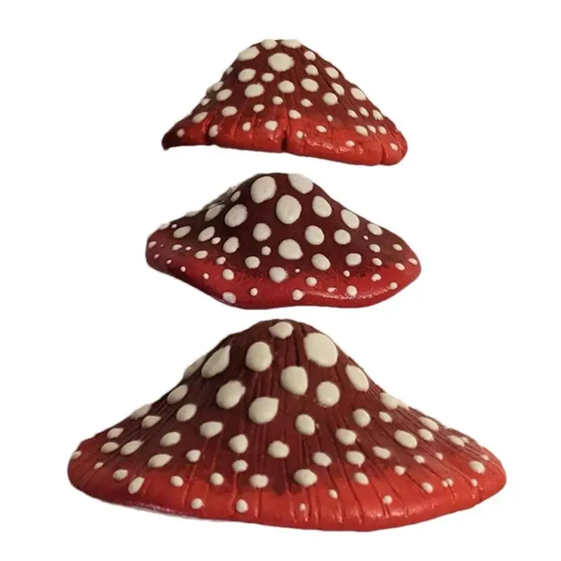 

Mushroom LED Night Light Set Of 3 Wall Lamp Baby Night Lights Button Battery Powered Button Battery Powered Luminous