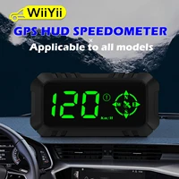 wiiyii g7 gps hud display speedometer digital car head up display over speed alarm universal for bike motorcycle auto projector