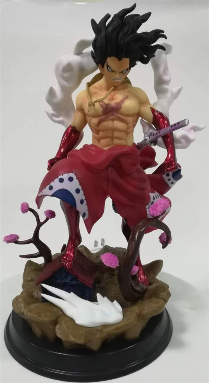 Аниме One Piece Wano Kimono Monkey D Luffy Gear Fourth Snake Man Ver. Фигурка из ПВХ боевая статуя