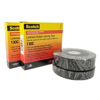 linerless rubber splicing tape 130c black waterproof and anticorrosive insulation electrical wire tape 1925mm9 1m