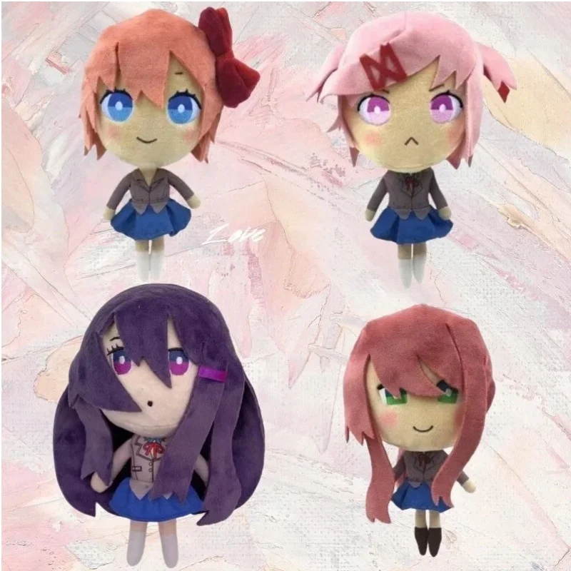 Фото Аниме-игрушки Heartbeat Literature Club: плюшевые куклы Моника Фумо и Сайори Юри, 20/25/40 см, для косплея, подарки №4