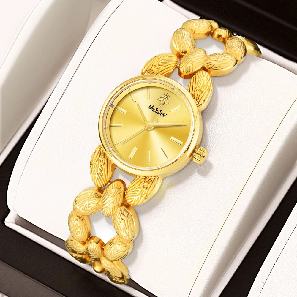 Наручные часы Yalalusi Golden Quartz: модные браслетные часы для женщин, роскошные женские часы, подарок, новинка 2026 года (art.: 3920d4e51e371) - 3920d4e51e371
