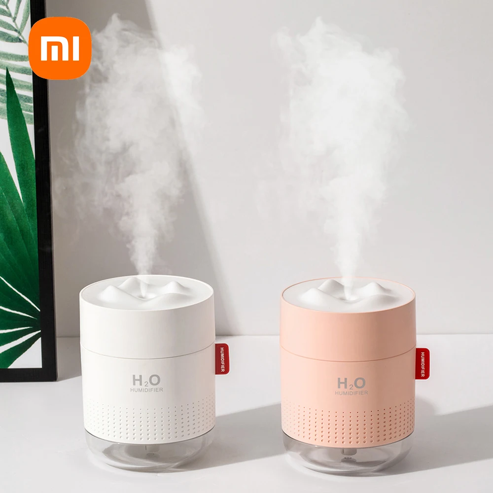 

Portable Ultrasonic Humidifier 500ml Snow Mountain USB Aromatherapy Air Diffuser with Romantic Night Light Humidifier Diffuser