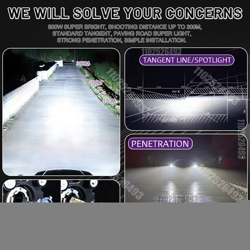 Фонарь передний автомобильный 9005 лм 9006 Вт 12 В