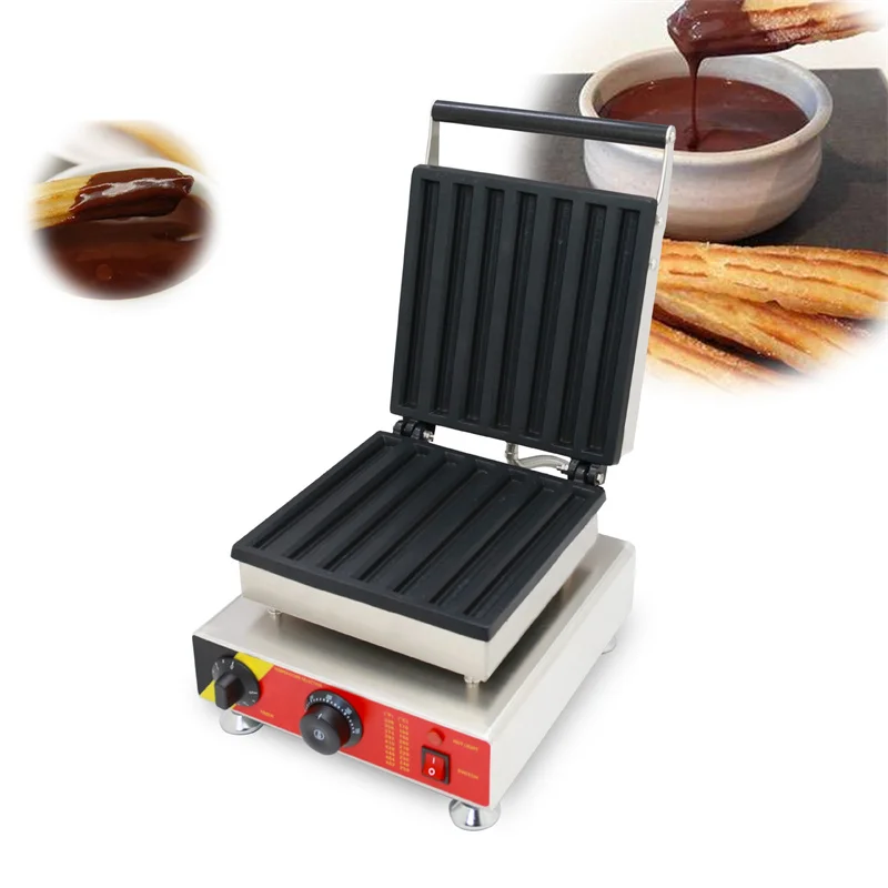 

Commercial CE Approved Churros Bakery Equipment Commercial Waffle Maker Spanish Churros Waffle Cone Machines Waffle Iron Plate