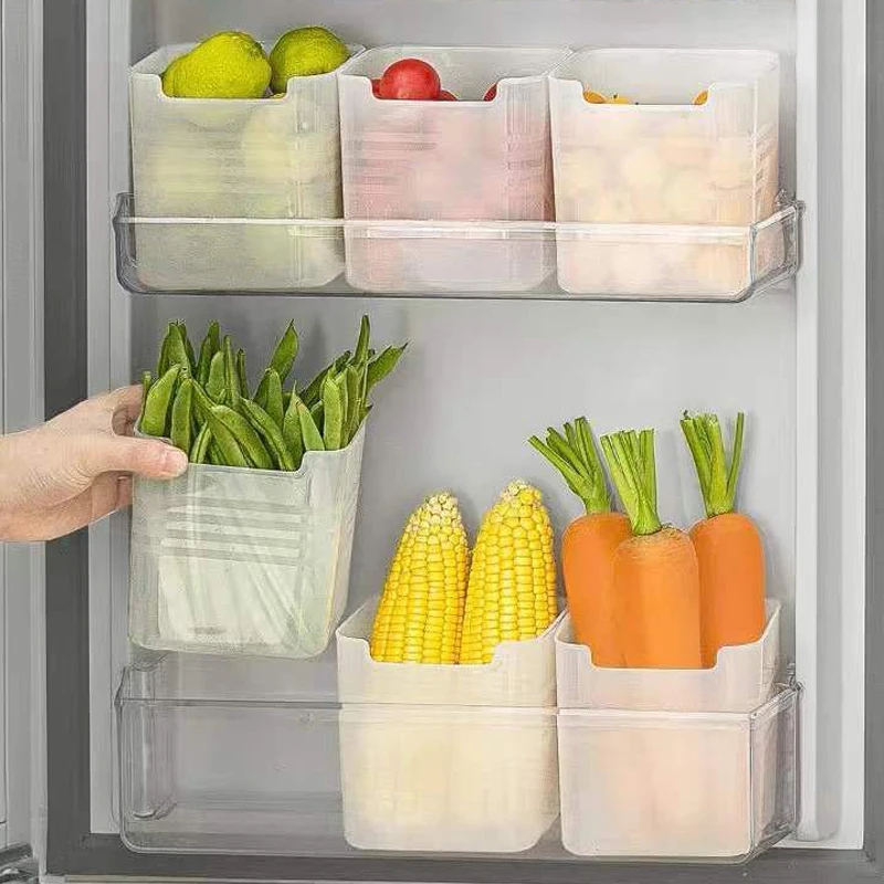 

Кухонная коробка, органайзер для хранения специй в холодильнике, органайзер для фруктов, шкаф для еды, 1/3 шт., коробка для холодильника, контейнеры, пластиковый дверной контейнер