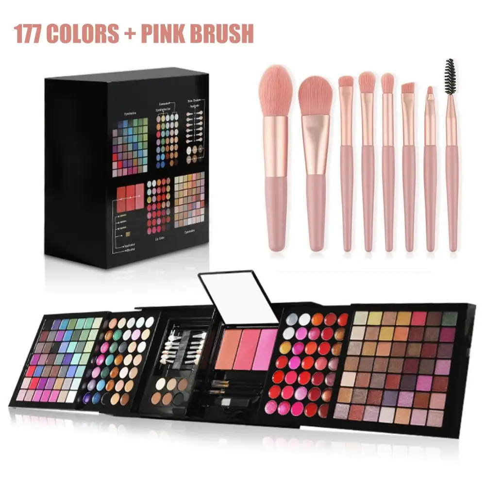 

1Set Universal Makeup Sets Easy to Use High Pigmented Fine Texture 177 Cosmetic Makeup Kits