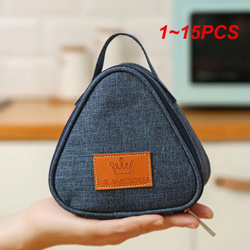 

1~15PCS Triangular Insulation Bag Aluminum Foil Convenient Box Tote Food Bags Student Rice Ball Bag Portable Lunch Box Outdoor