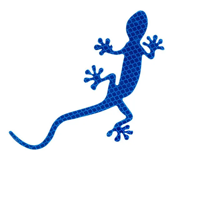 Автомобильная светоотражающая наклейка, флуоресцентная внешняя защита от царапин, предупреждающий знак багажника, наклейки Gecko для автомобиля, авто наклейка на окно