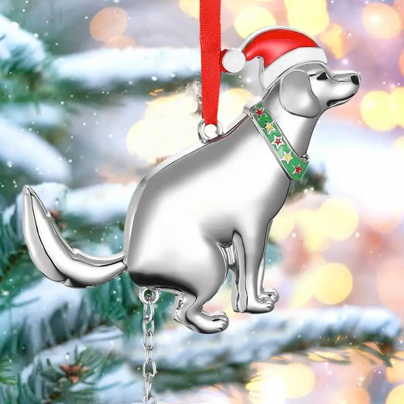 Рождественская елка какашка собака кулон какающая юмористическая металлическая