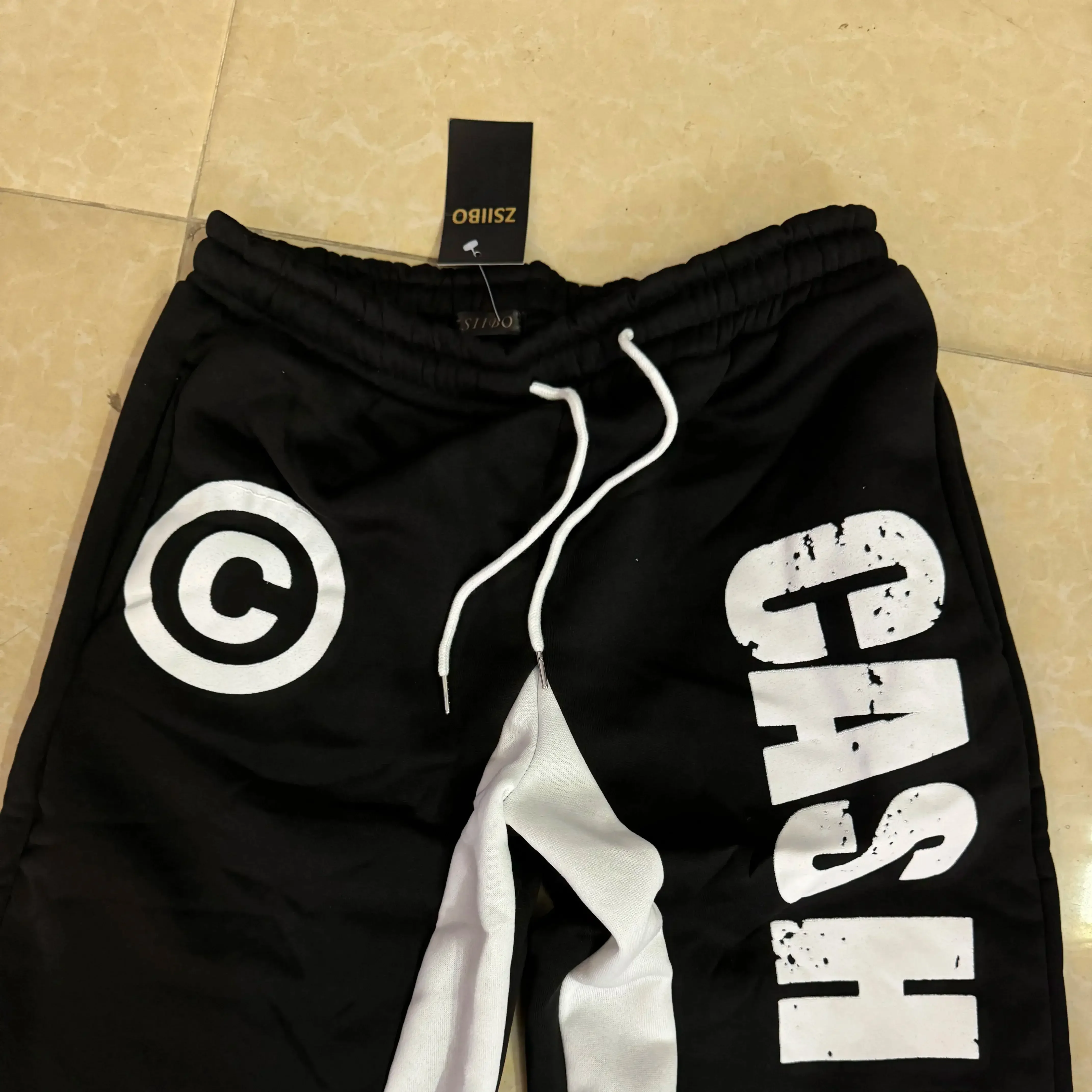 Y2K женские спортивные штаны с принтом на нижней части стрейч уличная одежда