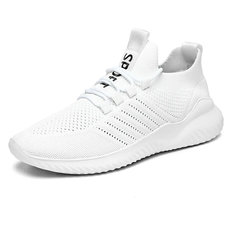 

Men's Shoes 2022 Spring New Men's Fashion Casual Shoes Sencel Lightweight White Large Size Sports Running Shoes 9056
