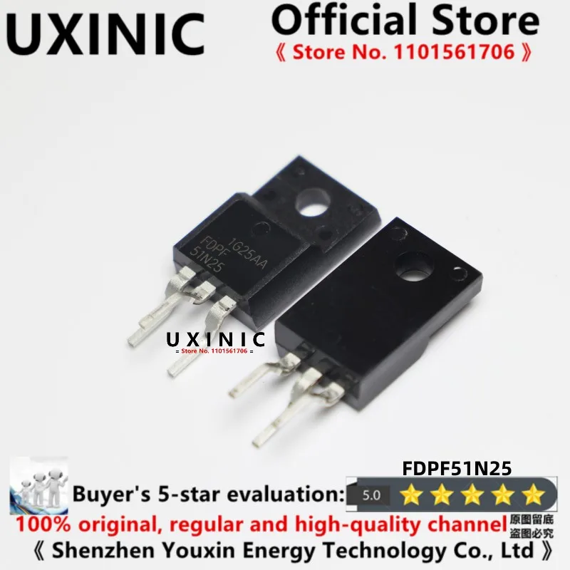 UXINIC 100% новый импортный оригинальный FDPF51N25 FDPF51N25YDTU TO-200F MOSFET 51A 250V