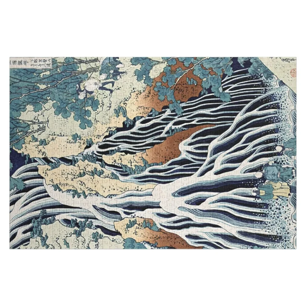Кирифурийский водопад в Mt. Kurokami Katsushika Hokusai Ukiyo-e Jigsaw Puzzle Персонализированный