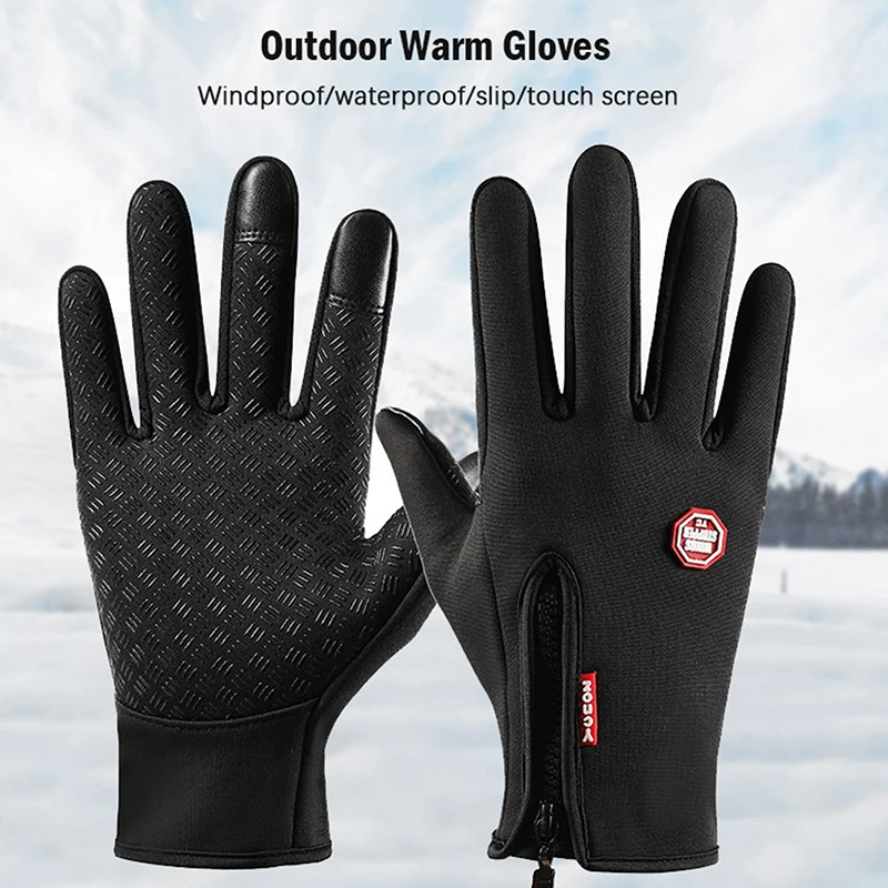

Winter Gloves Waterproof Thermal Touch Screen Thermal Windproof Warm Gloves Cold Weather Running Sports Hiking Ski Gloves