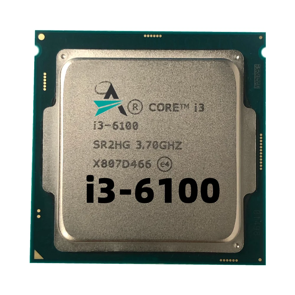 Used Core i3 6100 3.7GHz 3M Cache Dual-Core 51W CPU Processor SR2HG LGA 1151 I3 6100 Free Shipping