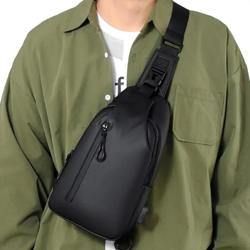

Waterproof Shoulder Bag Hiking Daypacks Crossbody Backpack With USB Charging Port Lightweight Sling Backpack Sling Bag For