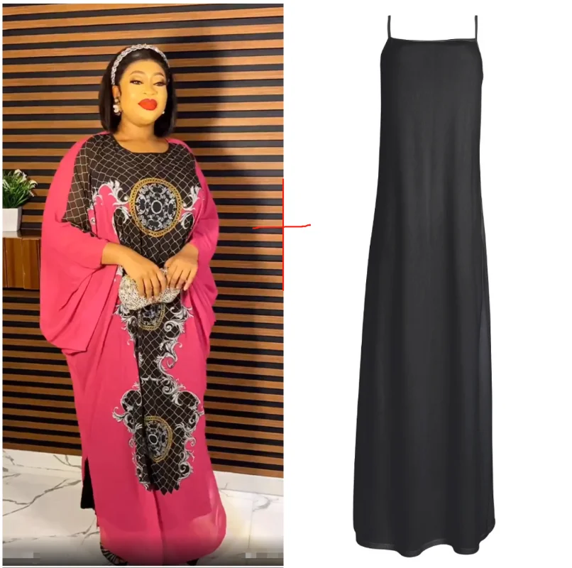 Kaftan Dubai Abaya Turkey Muslim Chiffon Maxi Dress Elegant African Dresses for Women Islam Clothing Boubou Robe Djellaba Femme