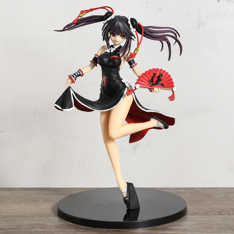 

DATE A LIVE Tokisaki Kurumi Cheongsam Ver. Figure PVC Model Toy Decoration Anime Figurine Gift