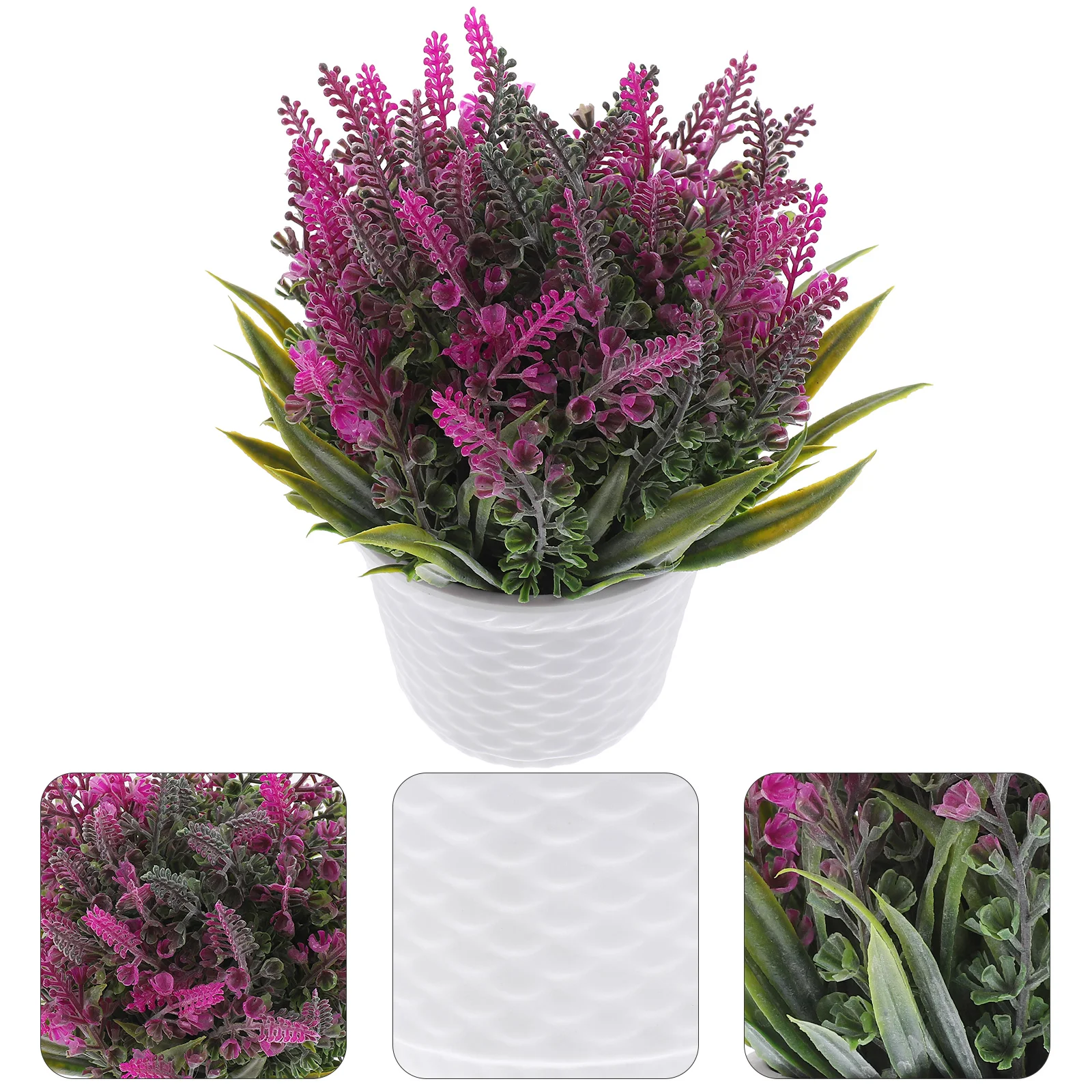

Artificial Flowers Pot Lifelike Potted Plants Realistic Faux Fake Artificial Plants Indoor Bouquet Ornaments