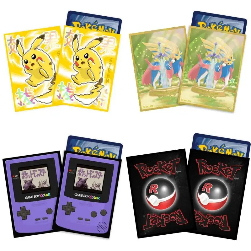 Держатель для карт Gengar Rocket Team Zacian PTCG Защитный чехол 65 листов Фигурка Аниме
