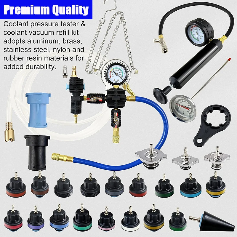 Универсальный автомобильный тестер давления радиатора комплект из 28 предметов