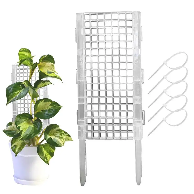 

Moss Pole For Plants Support Stackable Hollow With 5 Buckle Straps Grow Upwards Reusable Climbing Monstera Growth for Garden