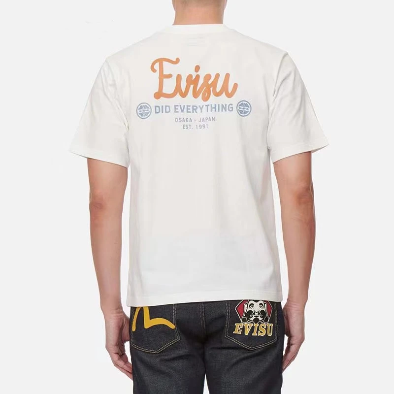 

2022 New Men's T-Shirt Japanese Style M Print Pattern Hip Hop Style 100% Cotton Short Sleeve For Lovers Japanese Shopping Wear