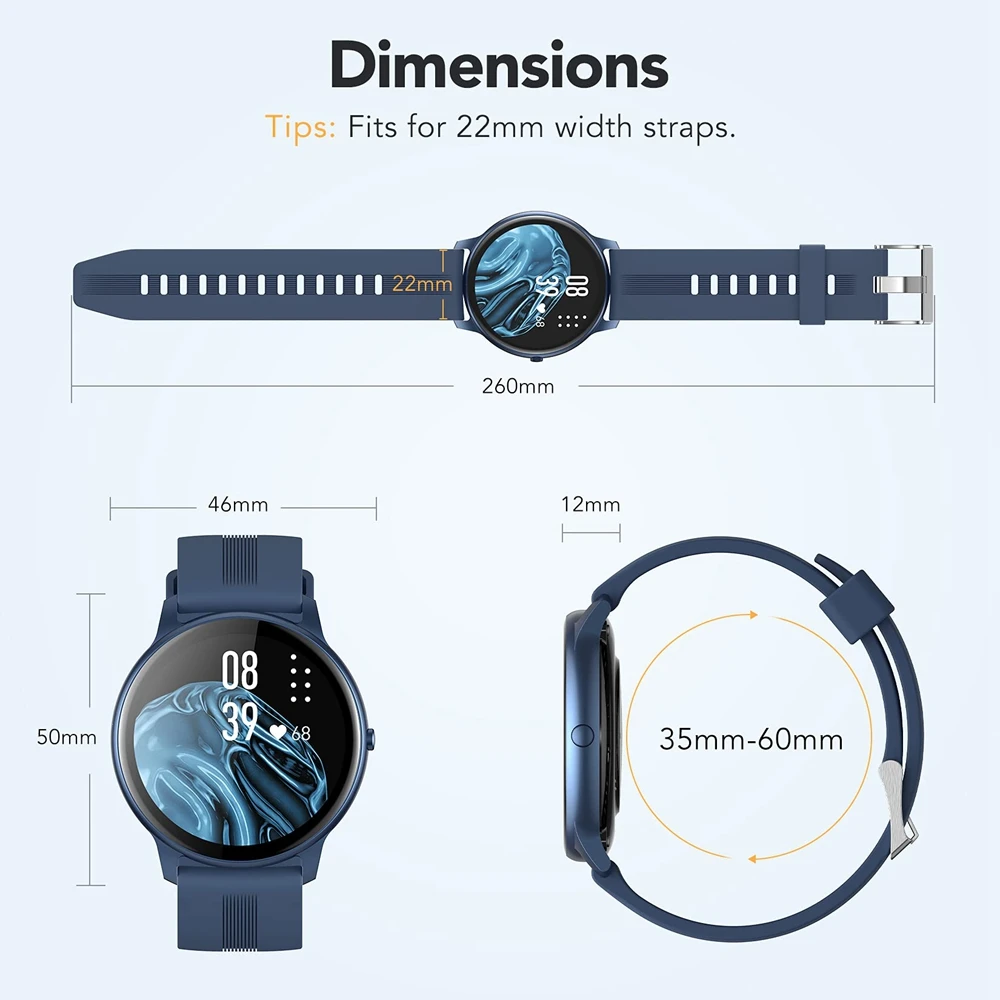 Мужские Водонепроницаемые Смарт-часы с шагомером и Bluetooth |