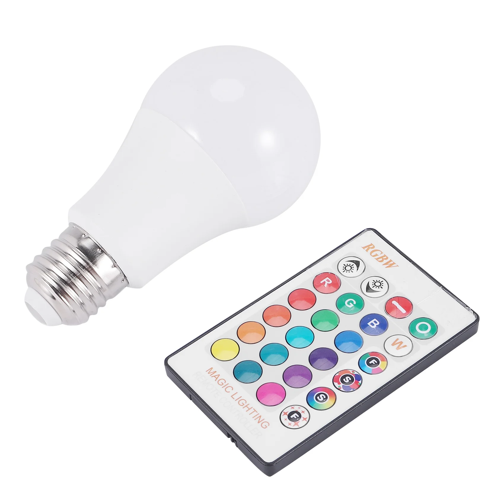

E27 Smart Control Lamp Led RGB Light Dimmable 7W RGBW Led Lamp Colorful Changing Bulb Led Lampada RGBW White Decor Home
