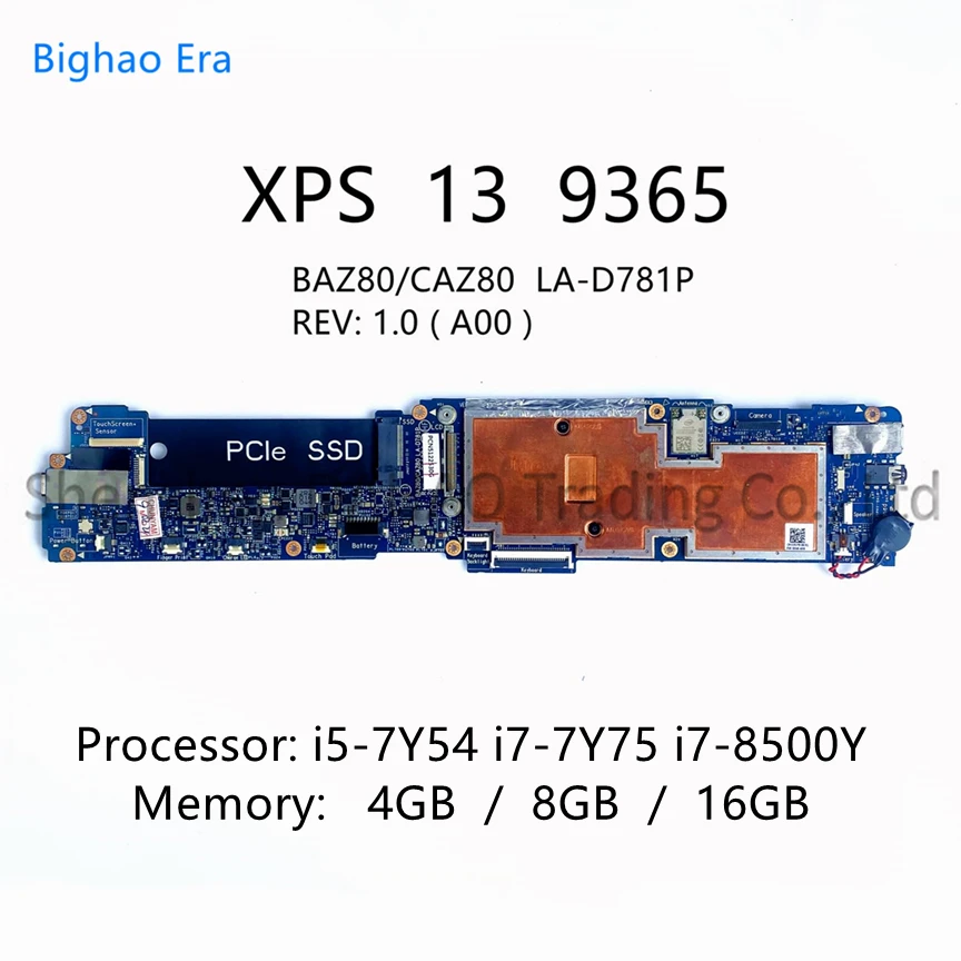     Dell XPS 13 9365    i7-8500Y,  4 /8 /16 -