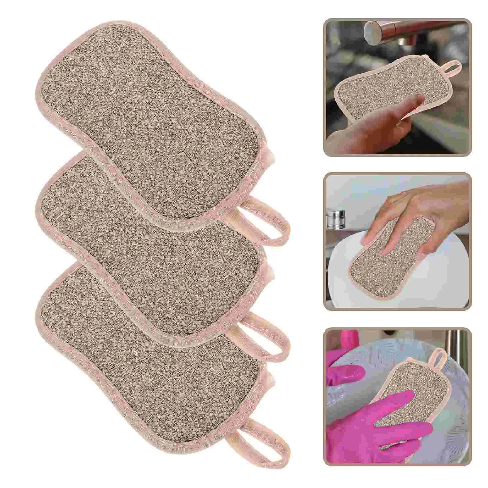 

6 Pcs Sponge for Dishes Sink Scrubber Sponges Kitchen Cleaning Double Sided Pads