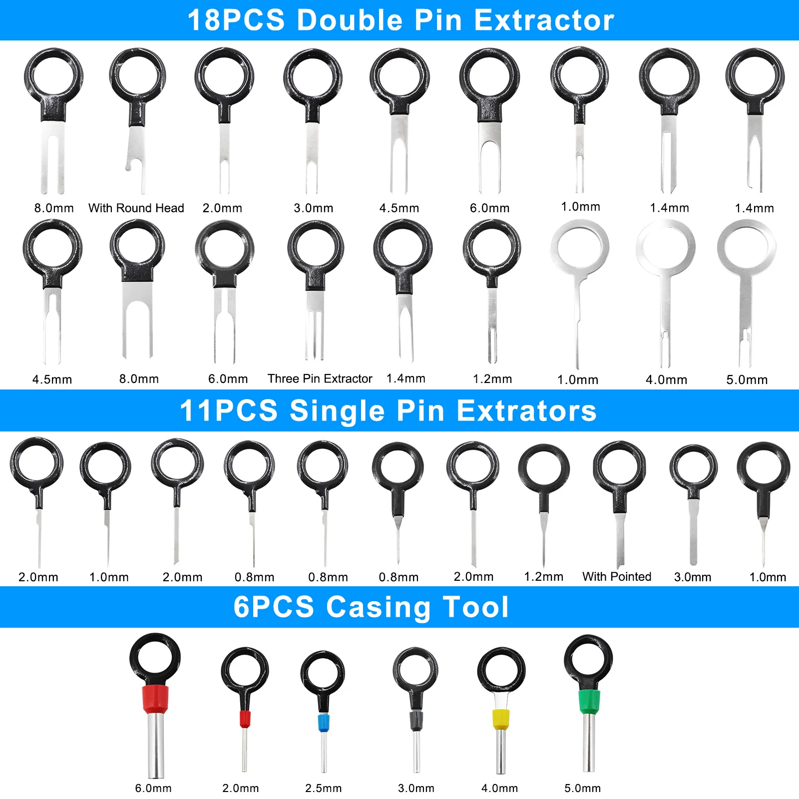 11/21/39/42/85/86 шт. инструменты для ремонта клемм обжимной разъем электрической