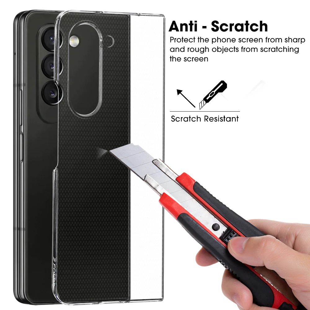 Модернизированный прозрачный акриловый чехол с петлями для Samsung Galaxy Z складной 6 5G