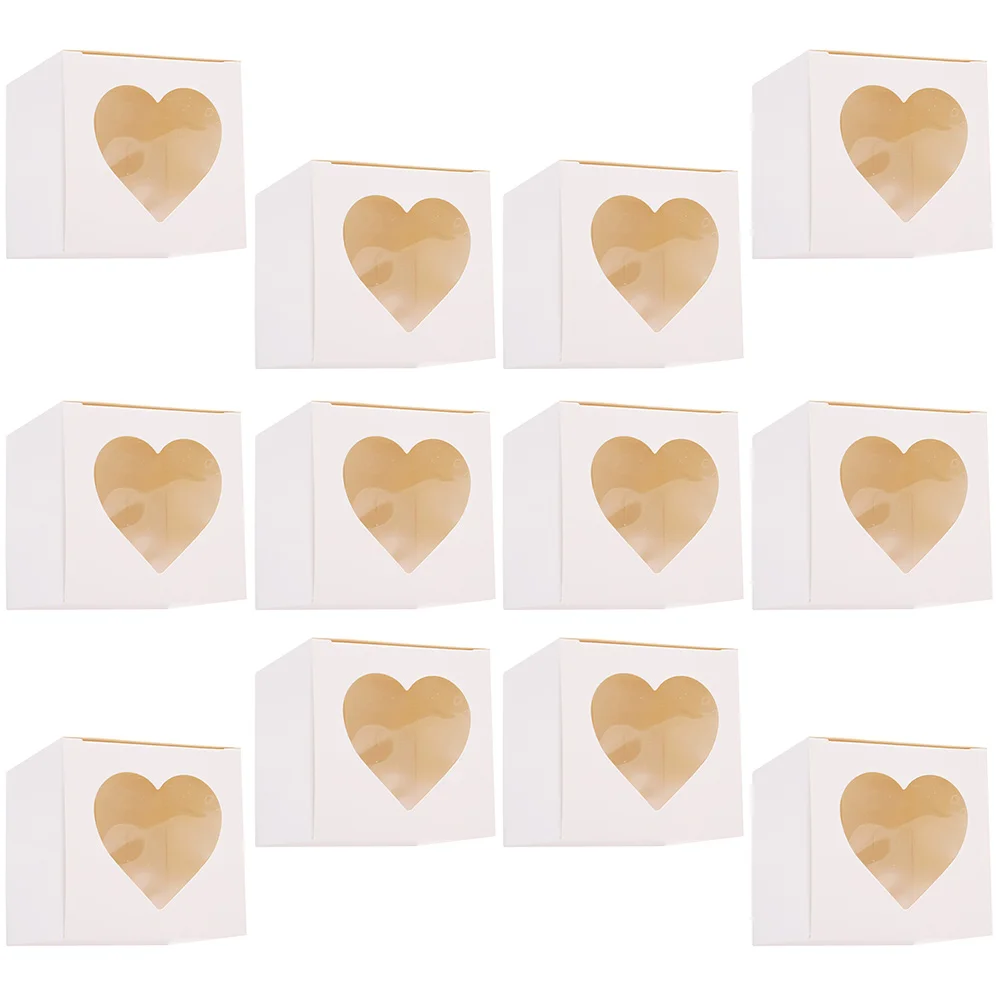 

12Pcs Kitchen Muffin Individual Cupcake Boxes Cupcake Box Individual Cake Box Baking Box for Bakery Kitchen