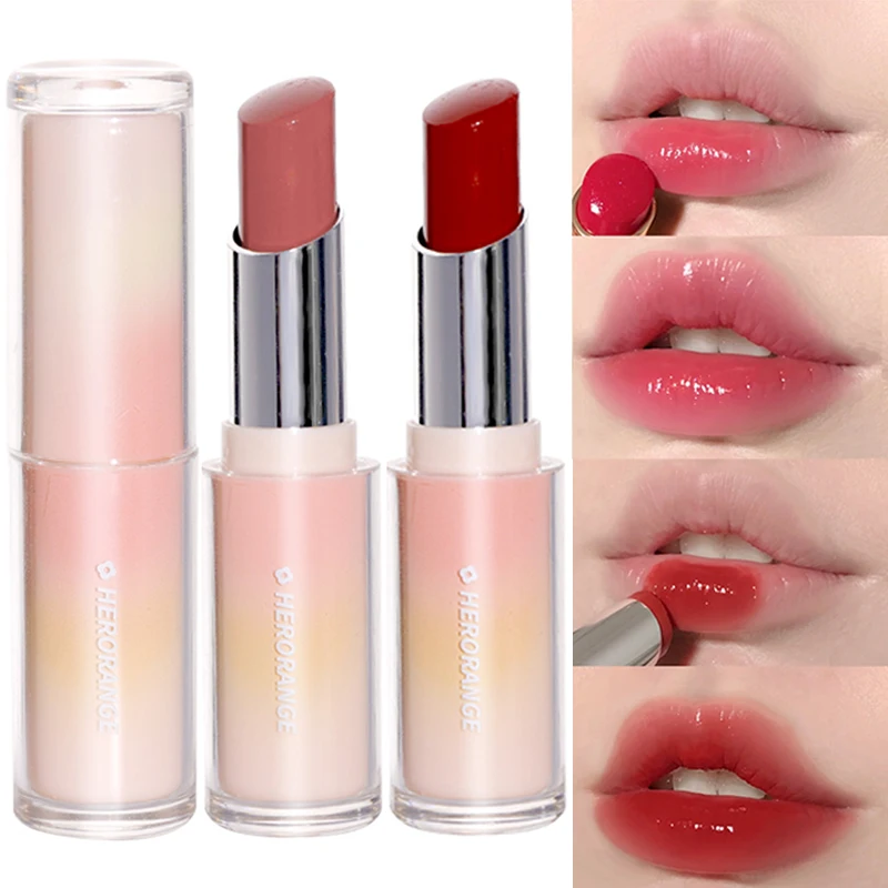 

8 Colors Mirror Moisturizing Lipsticks Jelly Tinted Lip Balm Waterproof Long Lasting Non-sticky Cup Lip Gloss Lips Makeup Tools