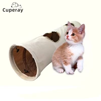 2holes foldable pet cat tunnel toys tube with ball training interactive fun toy cat dog rabbit game toys play tunnel tube new