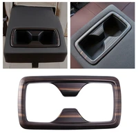 new wood grain car rear seat water cup holder frame cover decoration for toyota harrier venza 2020 2021