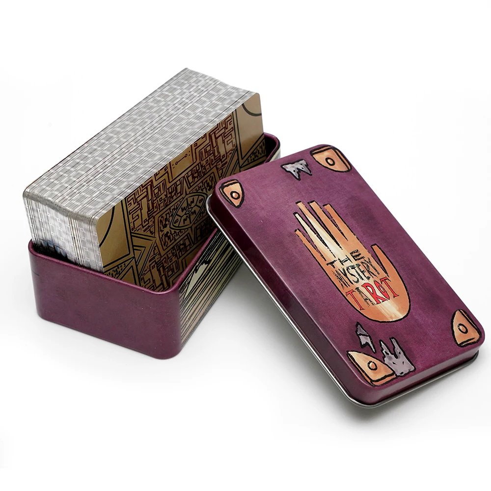 Тайна Таро в жестяной коробке! 78-карточная колода мультяшном стиле.