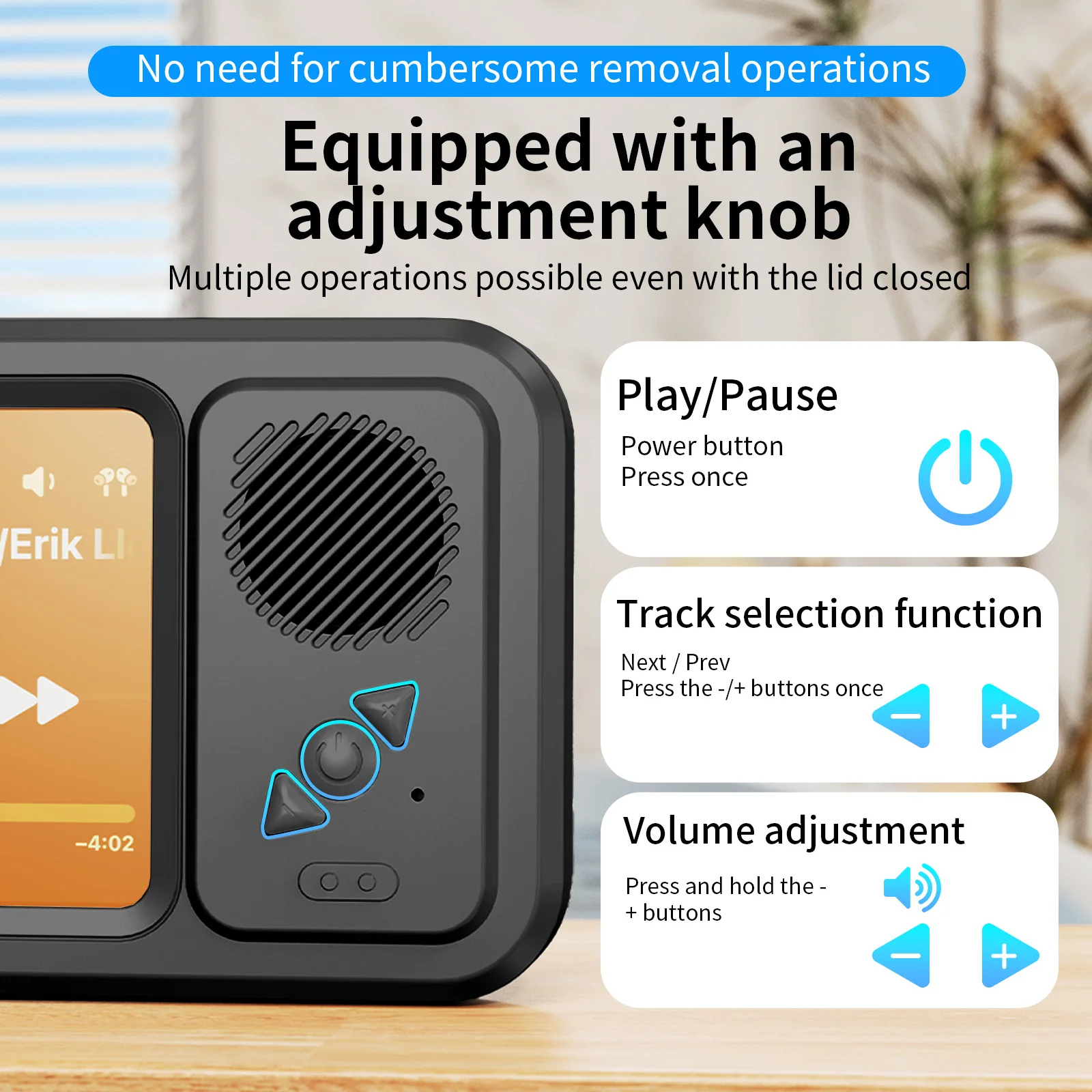Фото Держатель для телефона Oatsbasf с беспроводной Bluetooth-колонкой, водонепроницаемый чехол для душа, настенная подставка для телефонов 4-7 дюймов №3