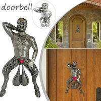 muscle man spoof decoration resin pendant funny doorbell door knocker decoration creative garden home decoration home decoration