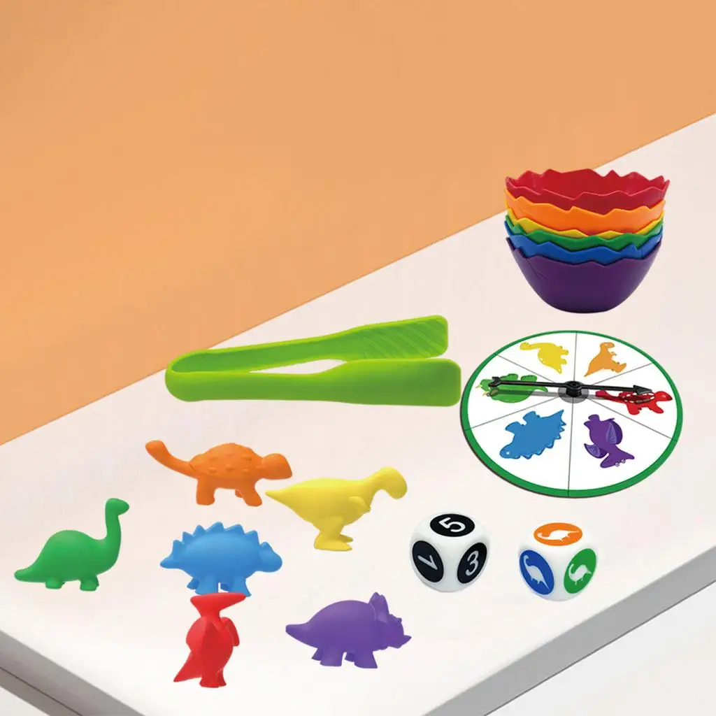 72 шт./компл. подсчитывающие маленькие игрушки динозавры тема карты