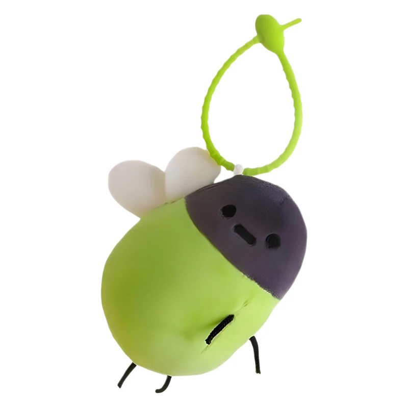 Милый светящийся червь плюшевый брелок с насекомыми сумка подвеска для ключей