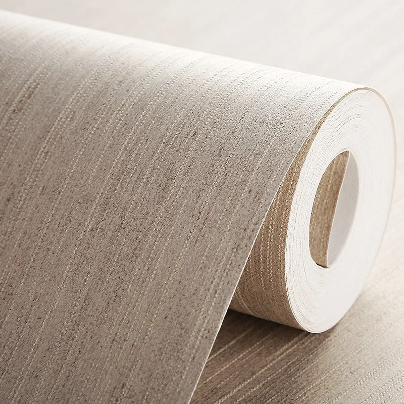 Современные минималистичные однотонные обои с тонкой вертикальной полосой для