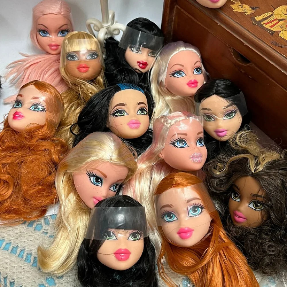5pcs 1/6 Doll Heads Toy for Girls Diy Fashion Princess Brats