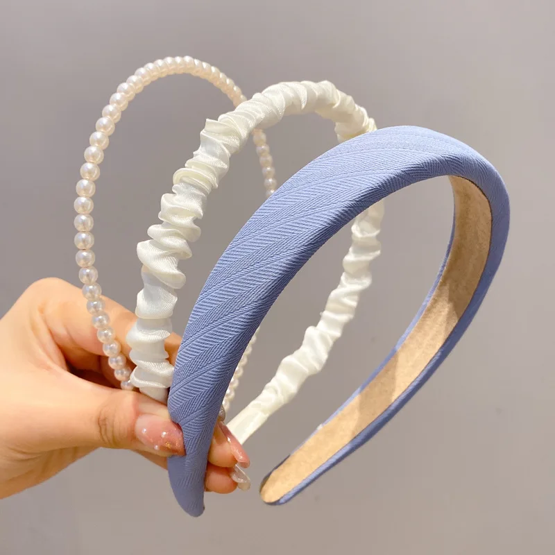 

3/6/8 Set​ Hair Bands for Women Fashion Cloth Headband Hair Hoop Summer Sweet Hair Band Girl Korean Version Hair Accessories