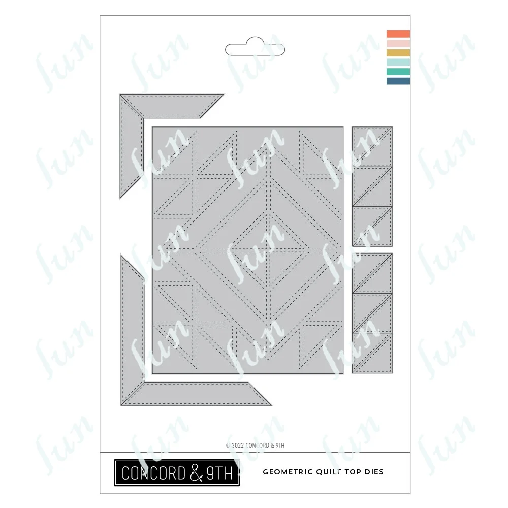 

Geometric Quilt Top New Metal Cutting Dies Set Diy Scrapbooking Photo Album Paper Cards Embossing Drawing Decoration Stencils