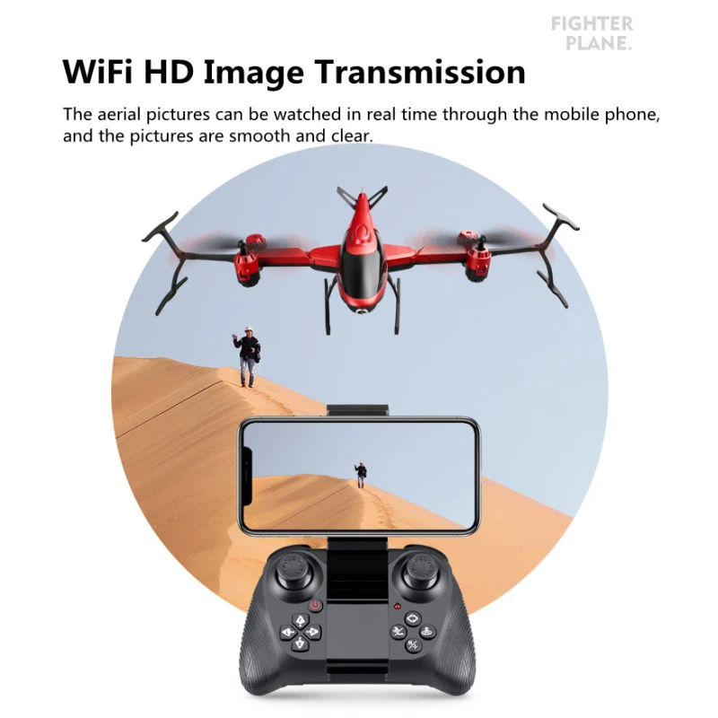 APACHE Altitude Hold helicopter 4K HD WiFi Camera RC Quadcopter APP Control One Key Takeoff/Landing 150M Foldable V10 Drone |