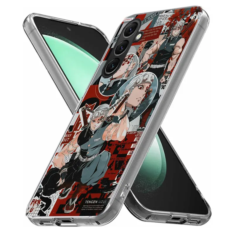 Kimetsu No Yaiba Demon Slayer Аниме Чехол для телефона Samsung S25 Ultra S24 FE Galaxy A70 A50 A40 A30 A20S A20E M30S M32 M21 J8