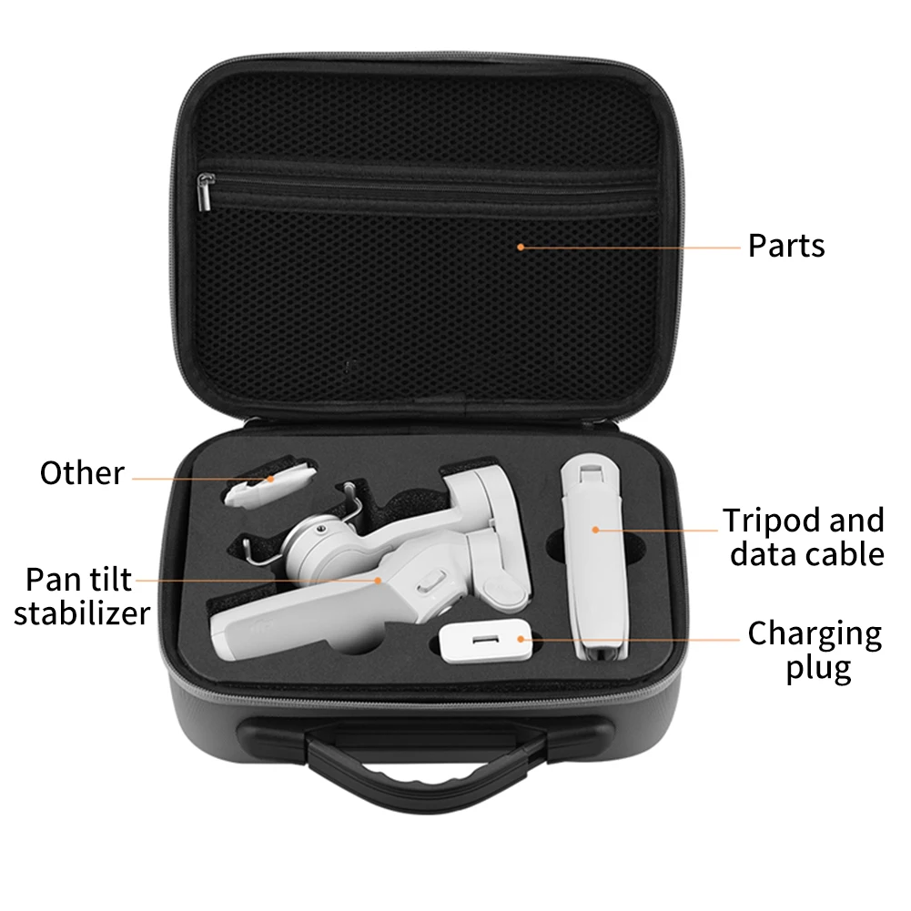 

Durable Handbag Travel Portable Breathable Drone Accessories Zipper Closure Waterproof Carrying Case Storage Box Fit For OM4